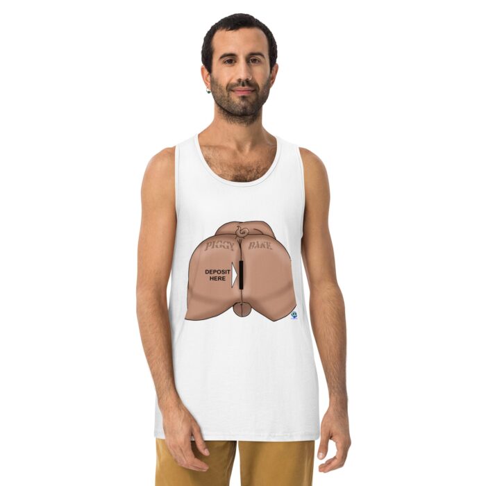 Men’s premium tank top - Piggy Bank - Image 25