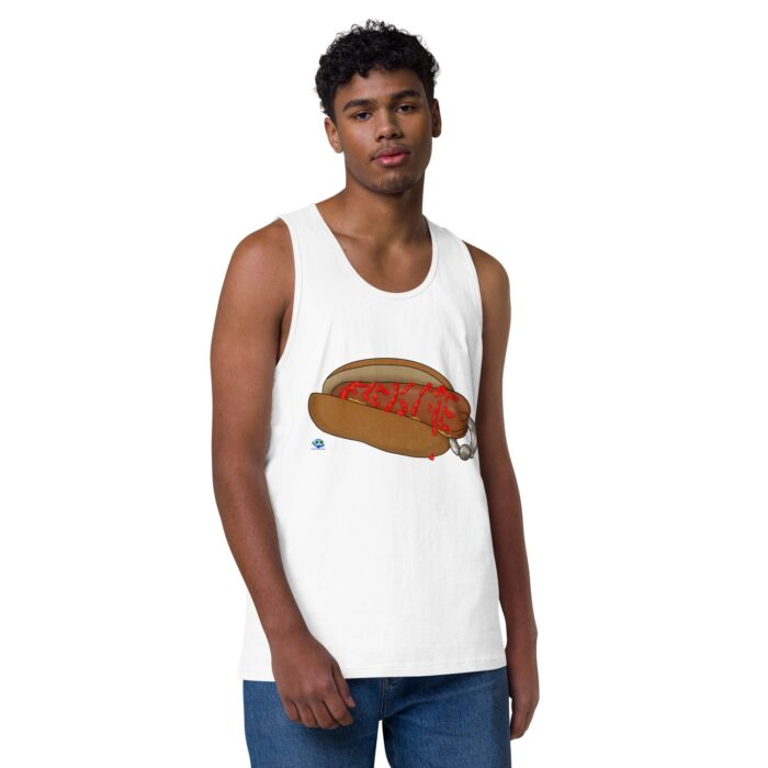 Men’s premium tank top - Real Bad Hotdog - Image 25