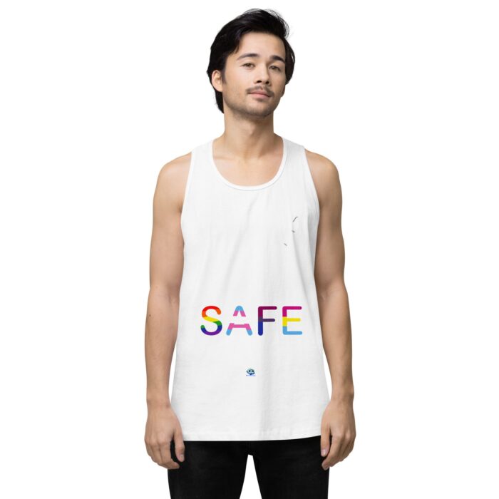 Men’s premium tank top - Safe with me - Image 61