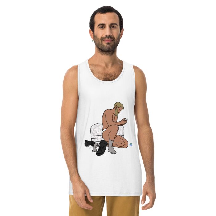 Men’s premium tank top - Snake Skin Ottoman - Image 25