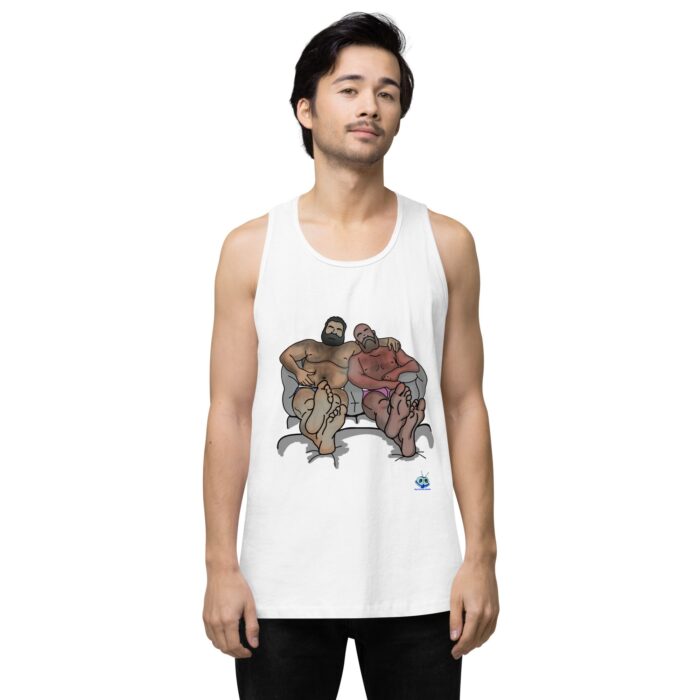 Men’s premium tank top - Staying In - Image 61