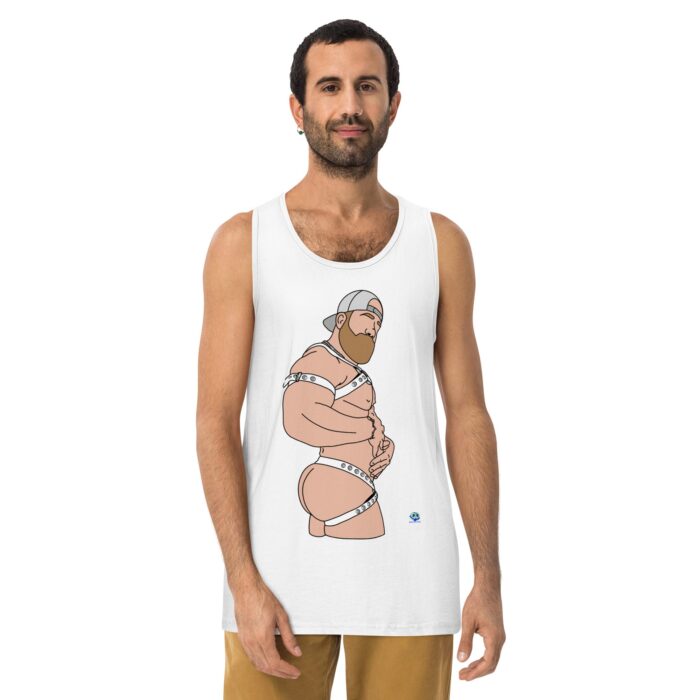 Men’s premium tank top - Straps - Image 25