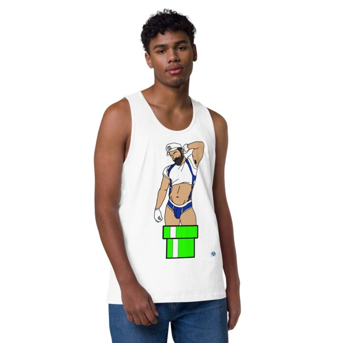 Men’s premium tank top - Warp Pipe Dreams - Image 49