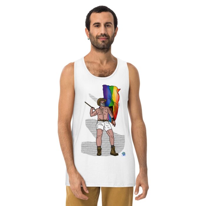 Men’s premium tank top - Wave it Proudly - Image 25