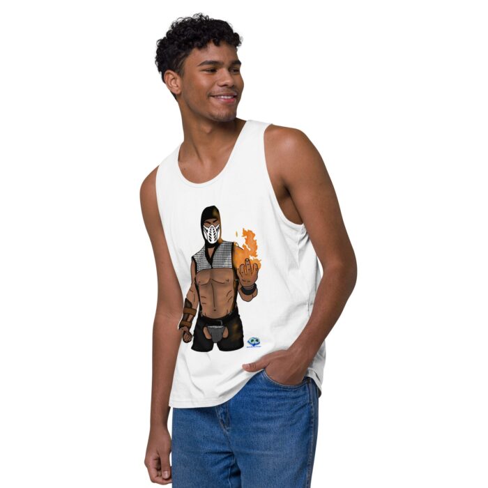 Men’s premium tank top - Finish Him - Image 51