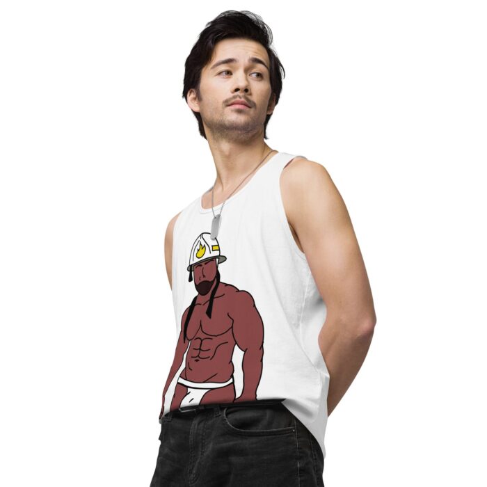 Men’s premium tank top - Fireman - Image 64