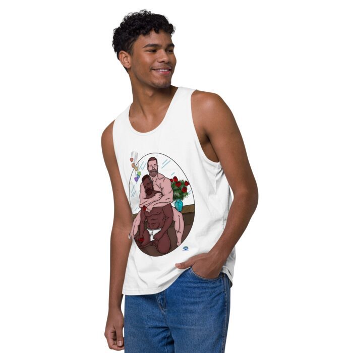 Men’s premium tank top - Guns & Roses - Image 43