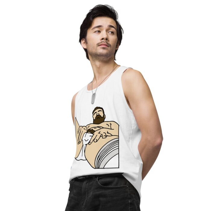 Men’s premium tank top - Peekaboo Bush - Image 64