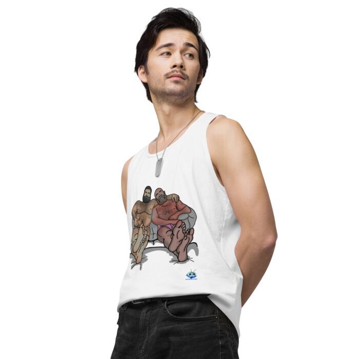 Men’s premium tank top - Staying In - Image 64