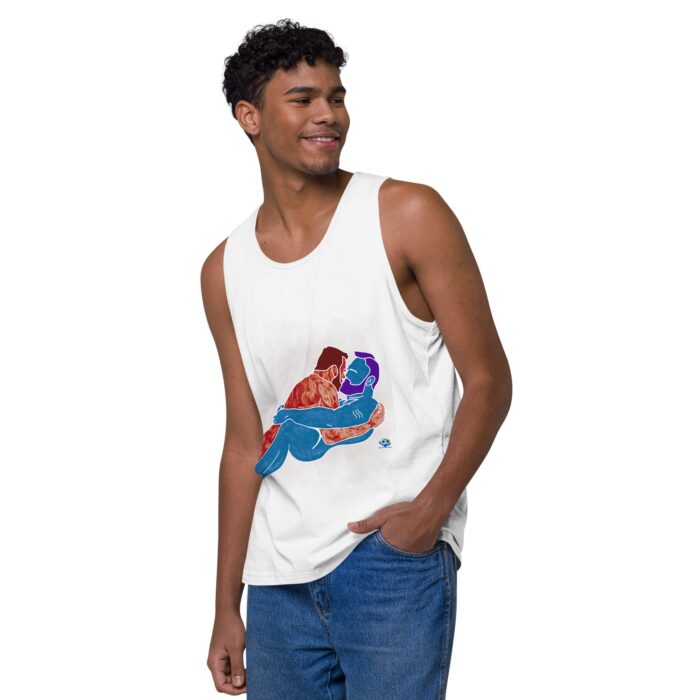Men’s premium tank top - Steam - Image 51