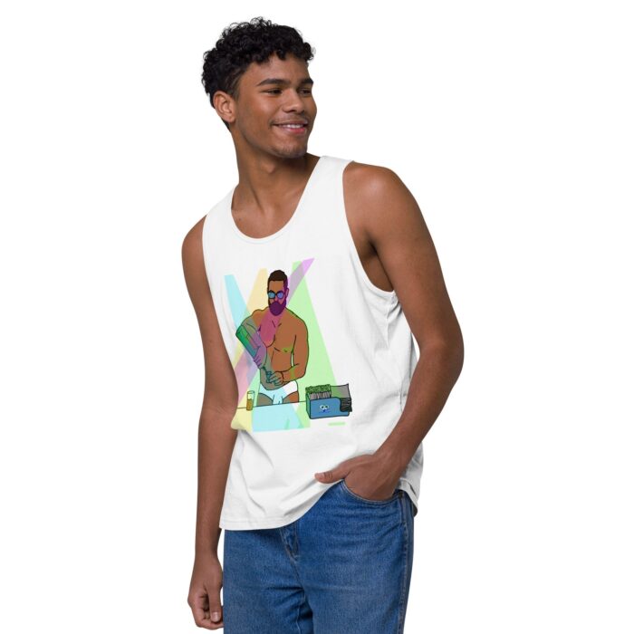 Men’s premium tank top - The Bartender - Image 51