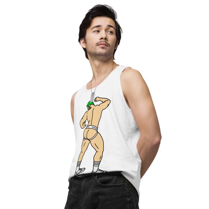 Men’s premium tank top - Up Against The Wall - Image 64