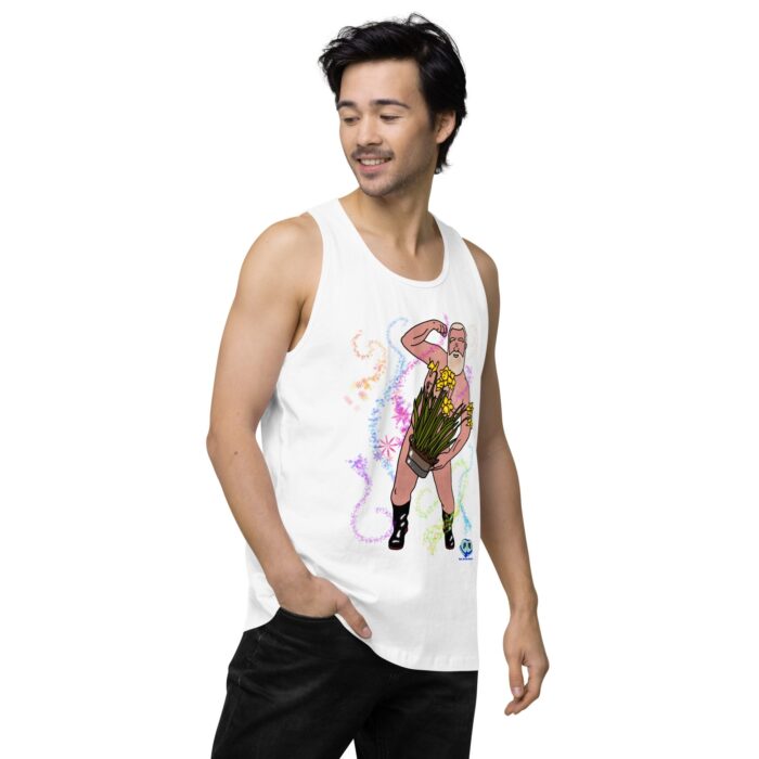 Men’s premium tank top - Flower Power - Image 63