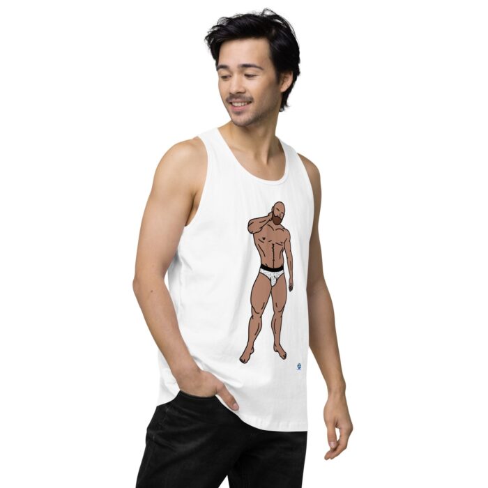 Men’s premium tank top - Leopard Bikini - Image 63