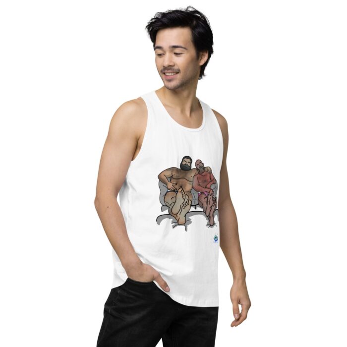Men’s premium tank top - Staying In - Image 63