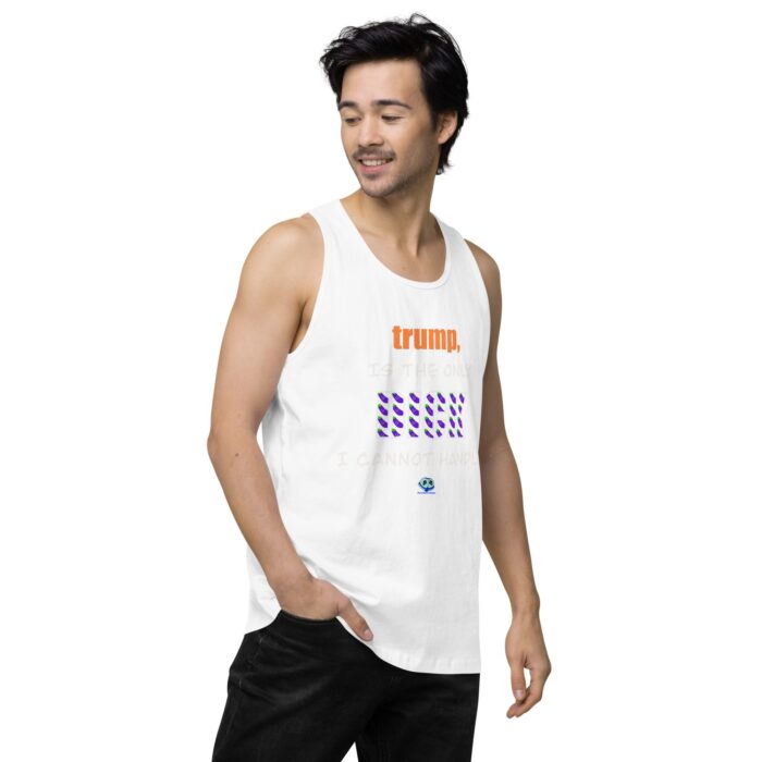 Men’s premium tank top - trump is a dick - Image 63