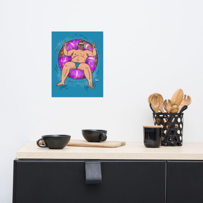 Photo paper poster - Peace, Love, and Doughnuts - Image 3