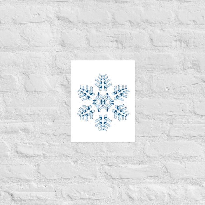 Photo paper poster - Snowflake - Image 3