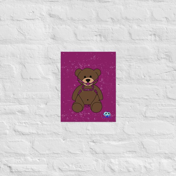 Photo paper poster - Gagged Teddy Bear with Butt Plug - Image 3