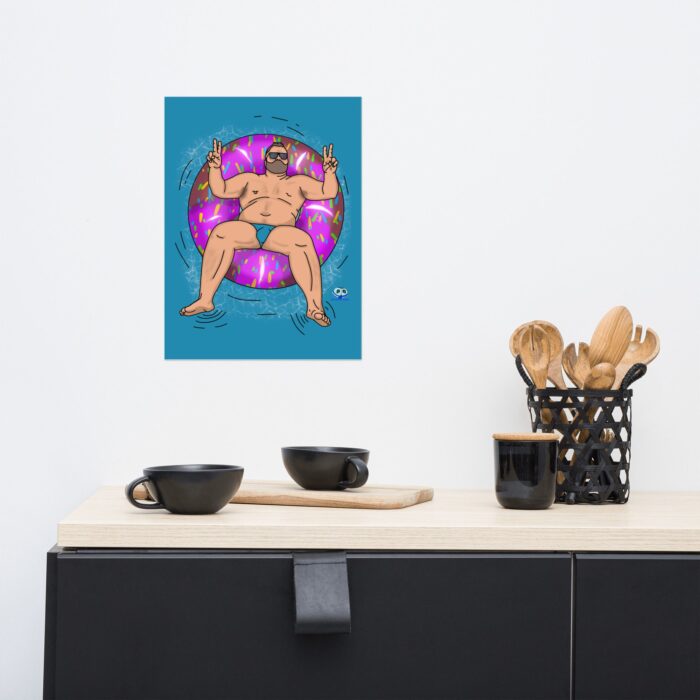 Photo paper poster - Peace, Love, and Doughnuts