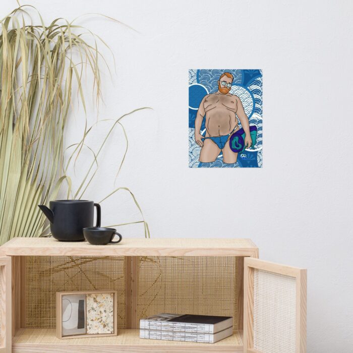 Photo paper poster - Ready for the Pool