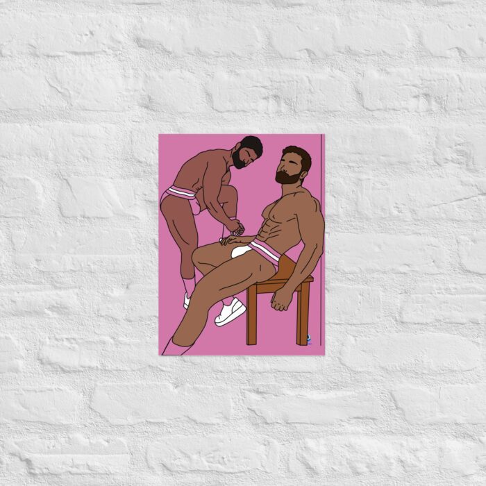 Photo paper poster - Steam Room Couple