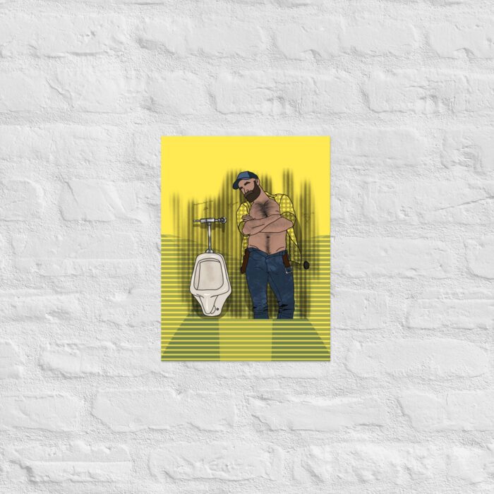 Photo paper poster - Urinal