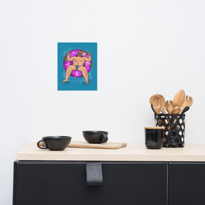 Photo paper poster - Peace, Love, and Doughnuts - Image 4