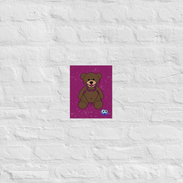 Photo paper poster - Gagged Teddy Bear with Butt Plug - Image 4