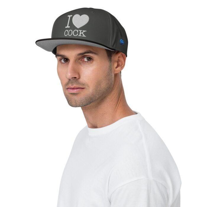 Snapback Hat - I Heart Cock - Image 15