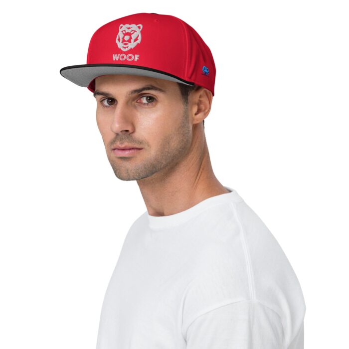 Snapback Hat - Woof Geometric Bear - Image 13