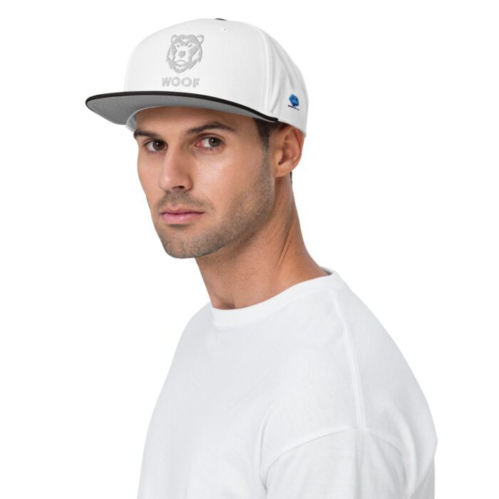 Snapback Hat - Woof Geometric Bear - Image 19