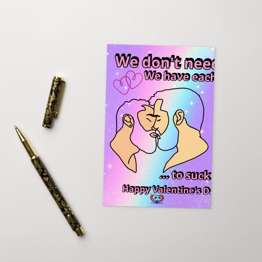 Fine Art Print - Bearded Kiss Valentine