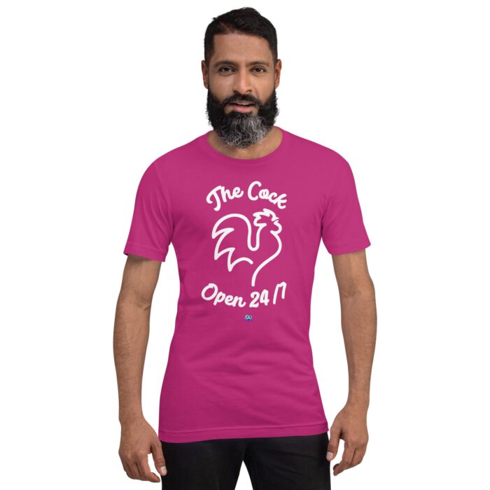 Short Sleeve Tee - The Cock Open 24/7 - Image 4