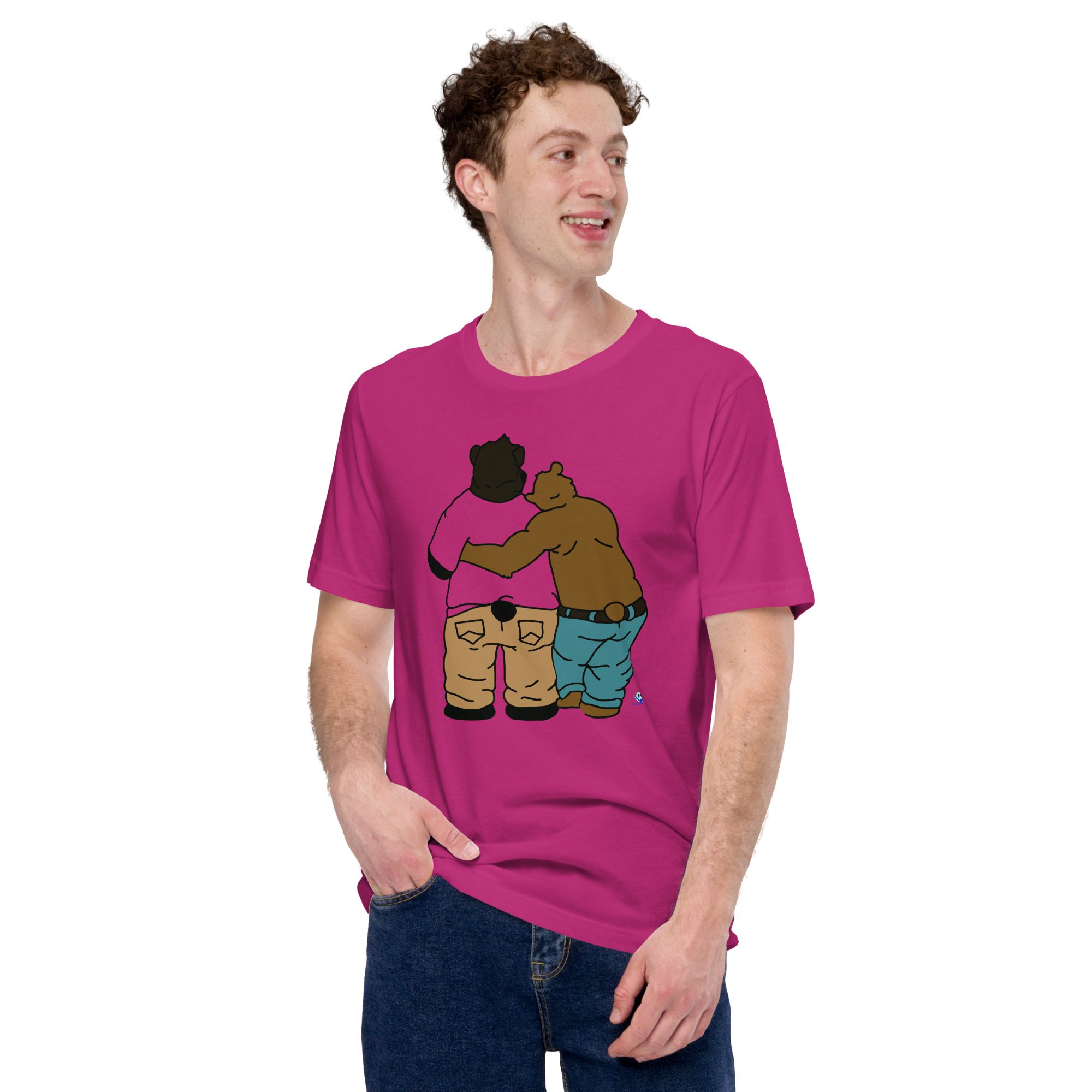 Short Sleeve Tee - Two Bears from Behind - Image 6