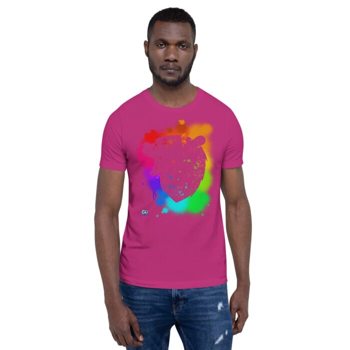 Short Sleeve Tee - Bear Paint Rainbow - Image 6