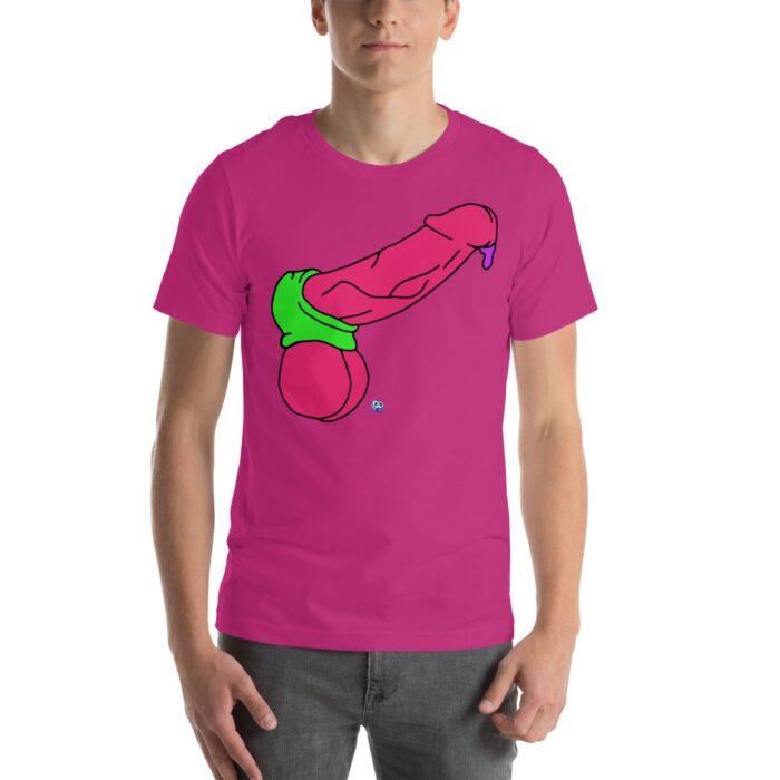 Short Sleeve Tee - Pop Art Cock and Ball Stretcher - Image 26