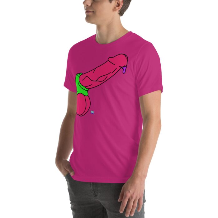 Short Sleeve Tee - Pop Art Cock and Ball Stretcher - Image 29