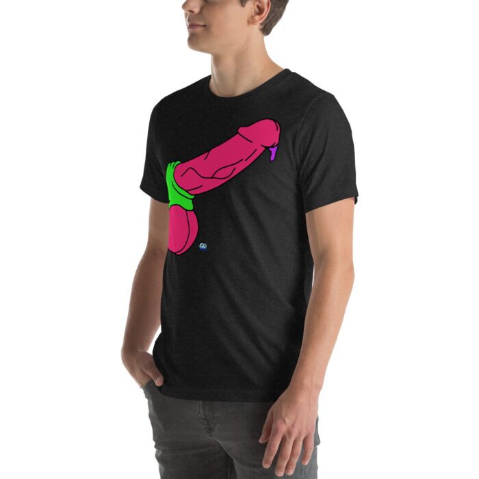Short Sleeve Tee - Pop Art Cock and Ball Stretcher - Image 5