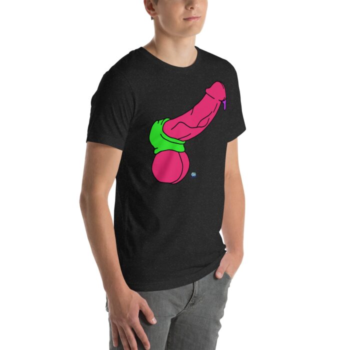 Short Sleeve Tee - Pop Art Cock and Ball Stretcher - Image 7