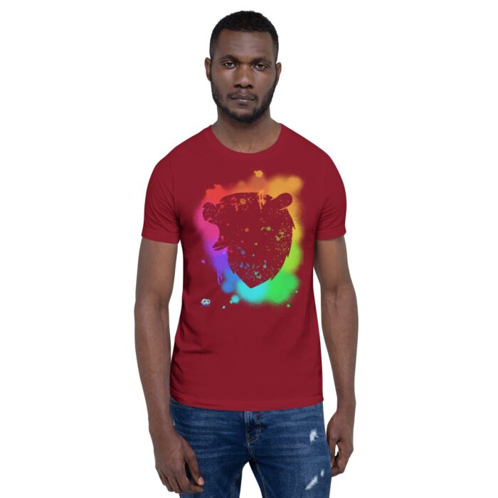 Short Sleeve Tee - Bear Paint Rainbow - Image 2