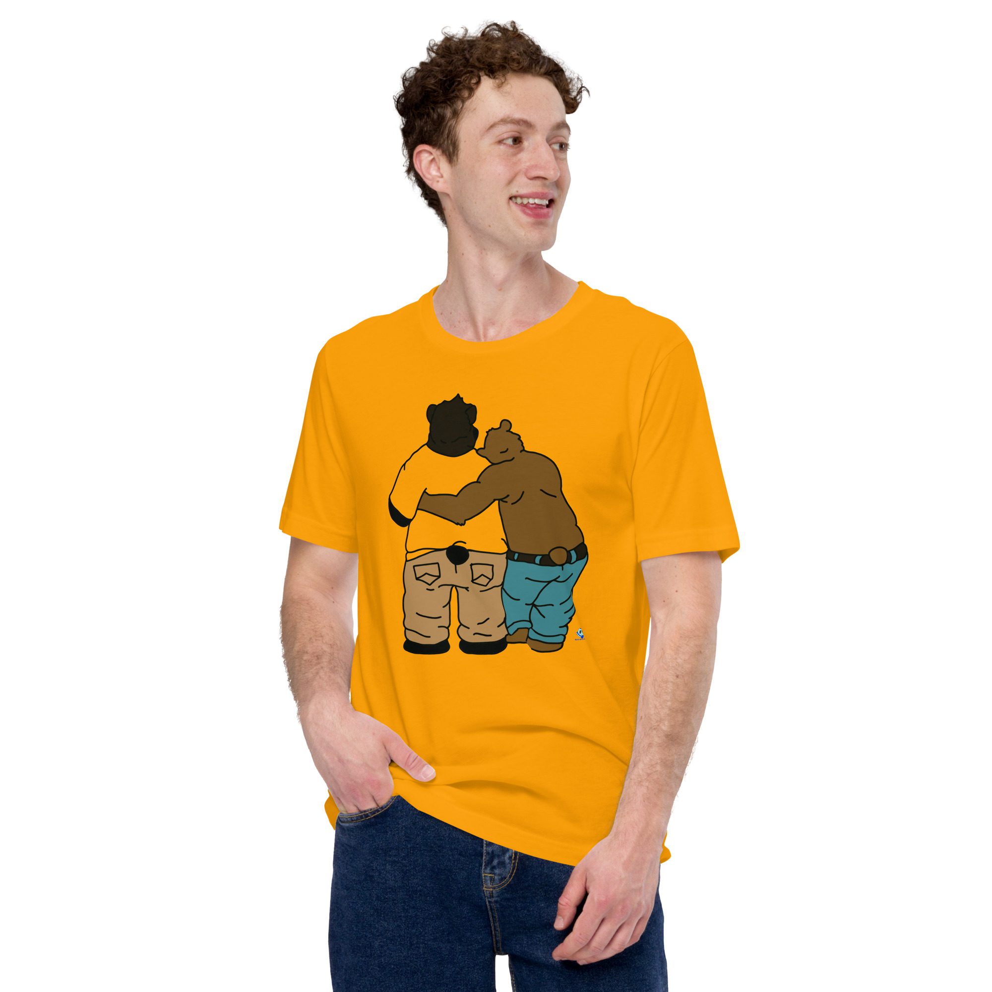 Short Sleeve Tee - Two Bears from Behind - Image 13