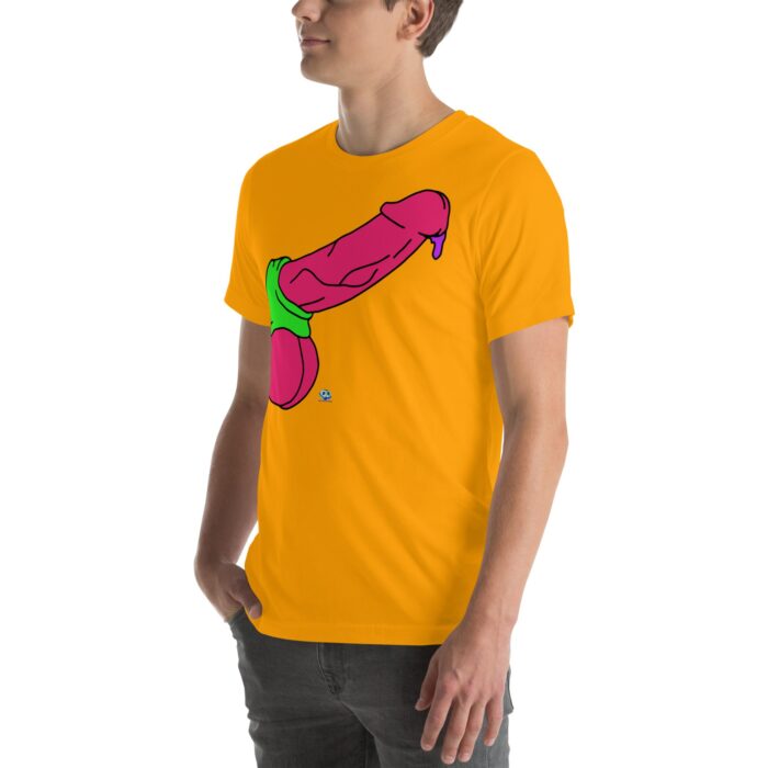 Short Sleeve Tee - Pop Art Cock and Ball Stretcher - Image 64