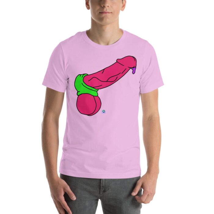 Short Sleeve Tee - Pop Art Cock and Ball Stretcher - Image 67