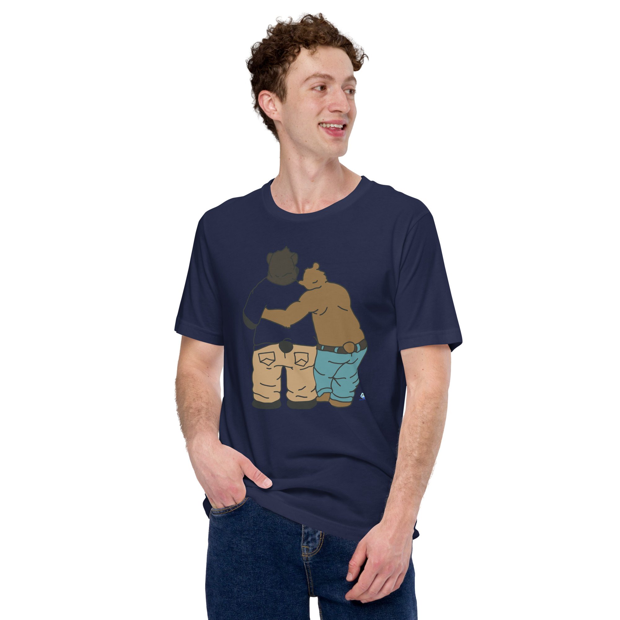 Short Sleeve Tee - Two Bears from Behind - Image 3
