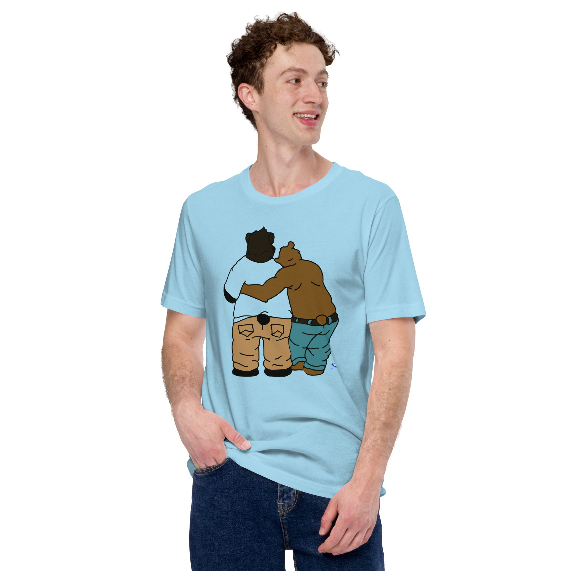 Short Sleeve Tee - Two Bears from Behind - Image 14