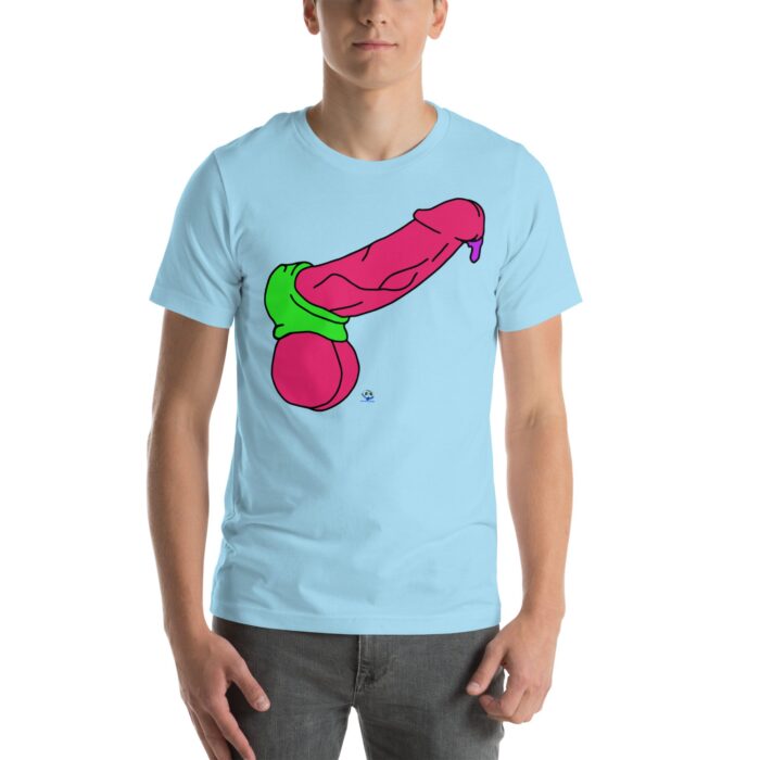 Short Sleeve Tee - Pop Art Cock and Ball Stretcher - Image 73