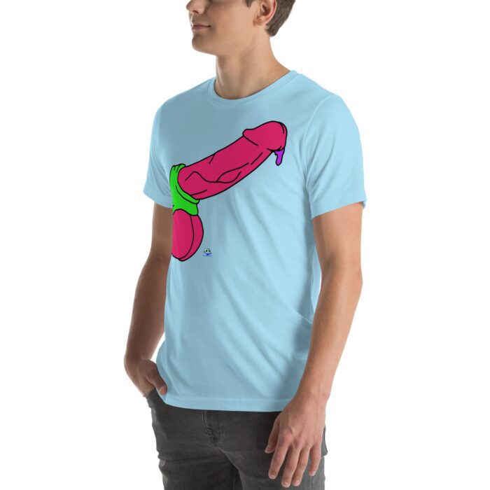 Short Sleeve Tee - Pop Art Cock and Ball Stretcher - Image 76