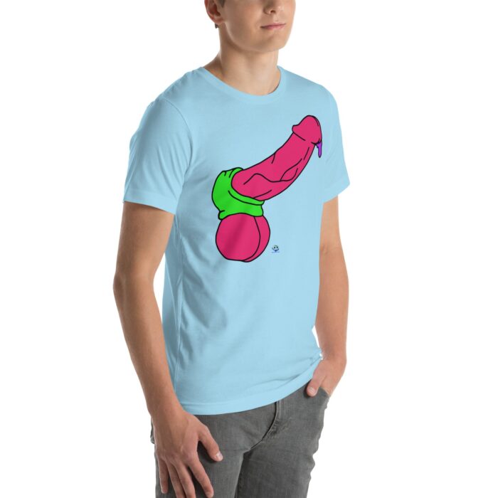 Short Sleeve Tee - Pop Art Cock and Ball Stretcher - Image 78