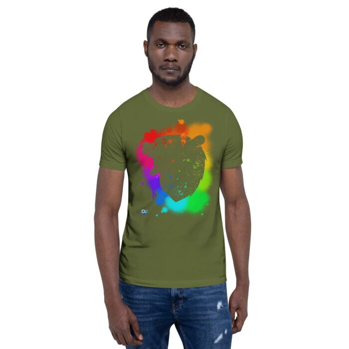 Short Sleeve Tee - Bear Paint Rainbow - Image 7